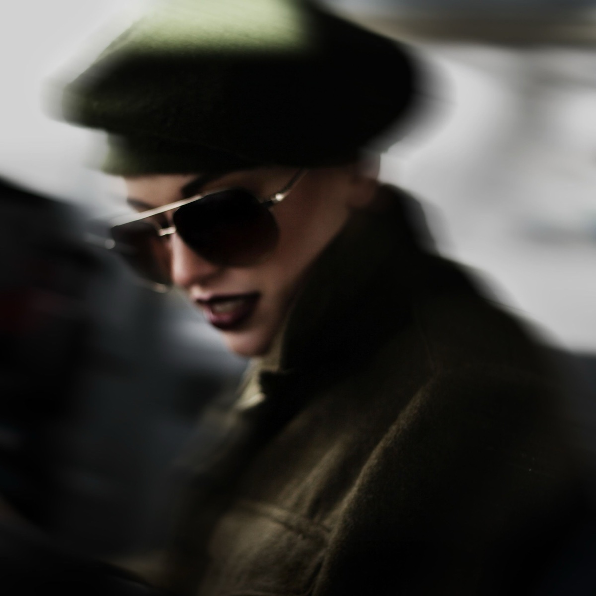 Fashion portrait in dark styling